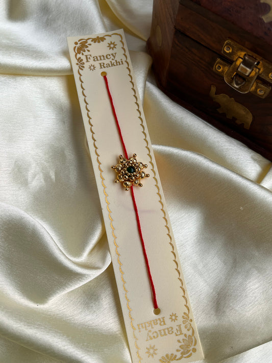 Golden flower Rakhi