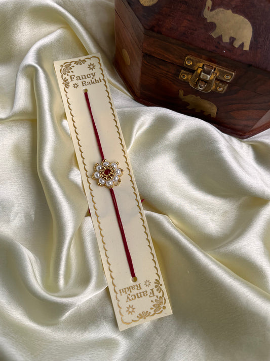 Pearl flower Rakhi