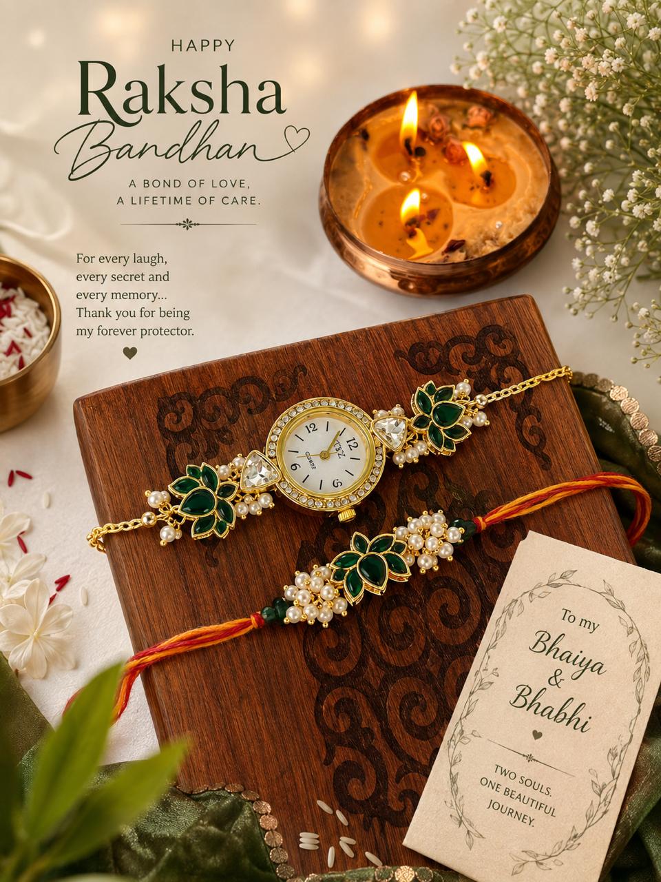 Lotus couple Rakhi