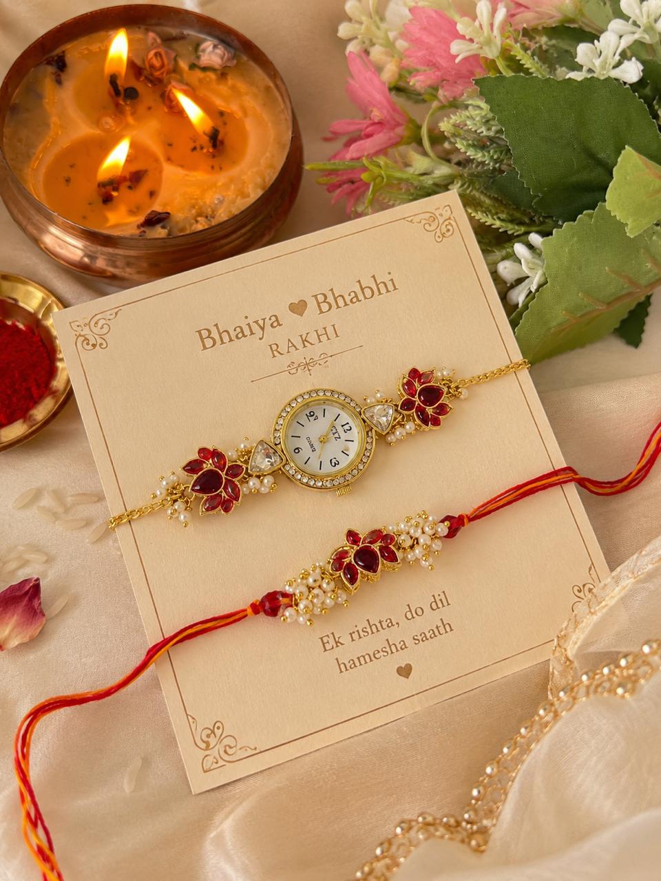 Lotus couple Rakhi