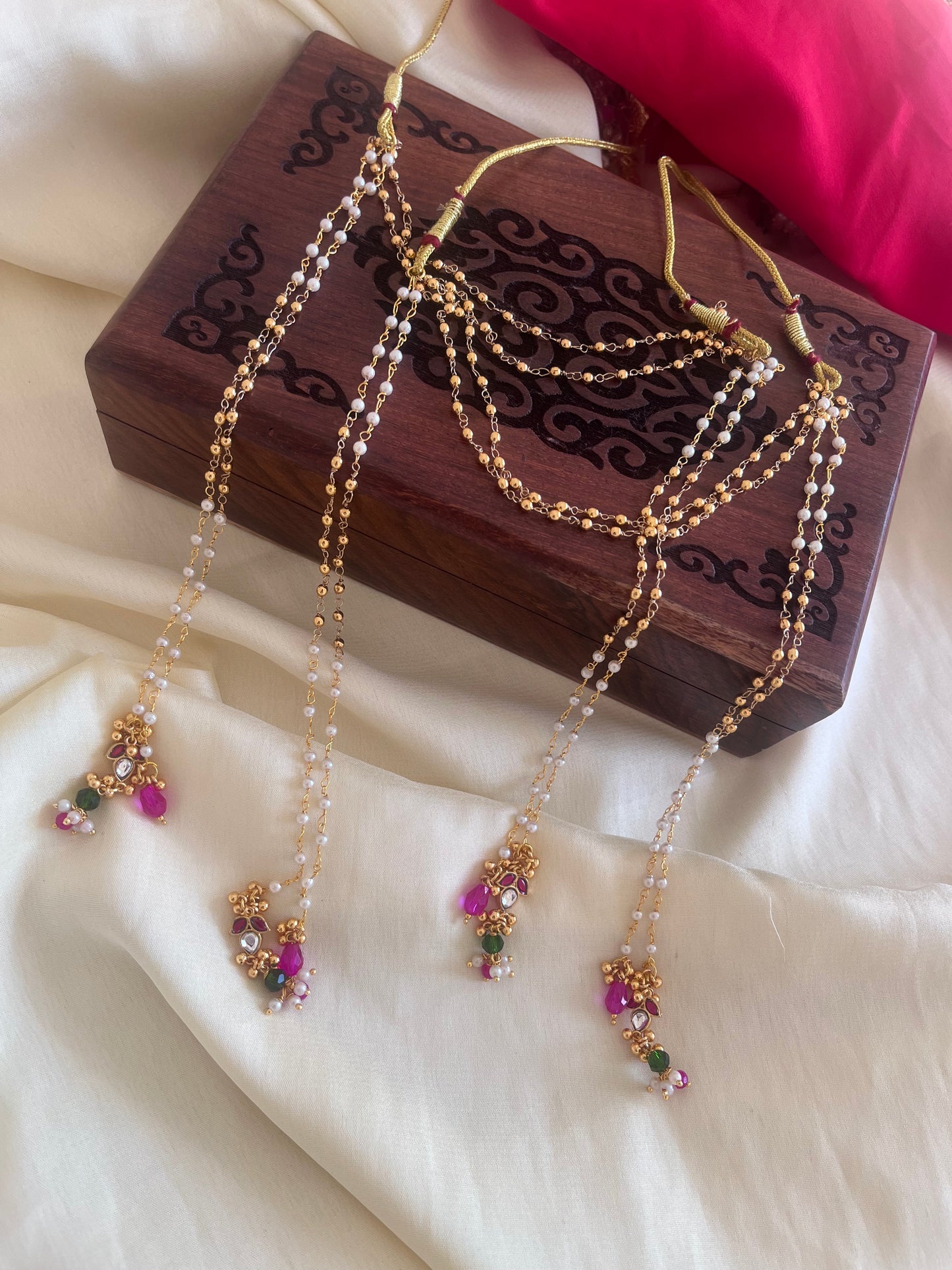 Pachi Kundan golden Mundavali