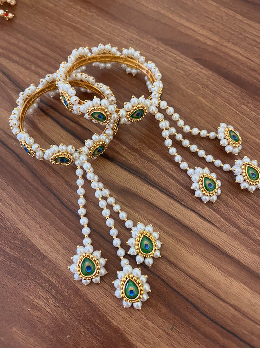 Mayur bangles with kalire