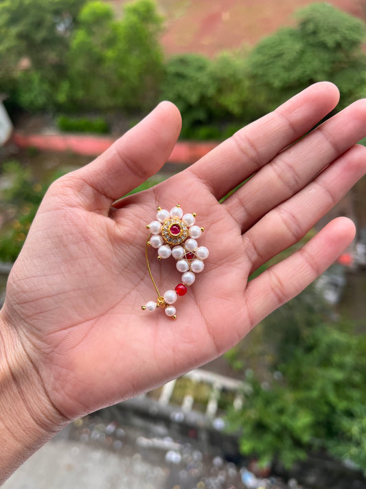 Traditional pearl Nath