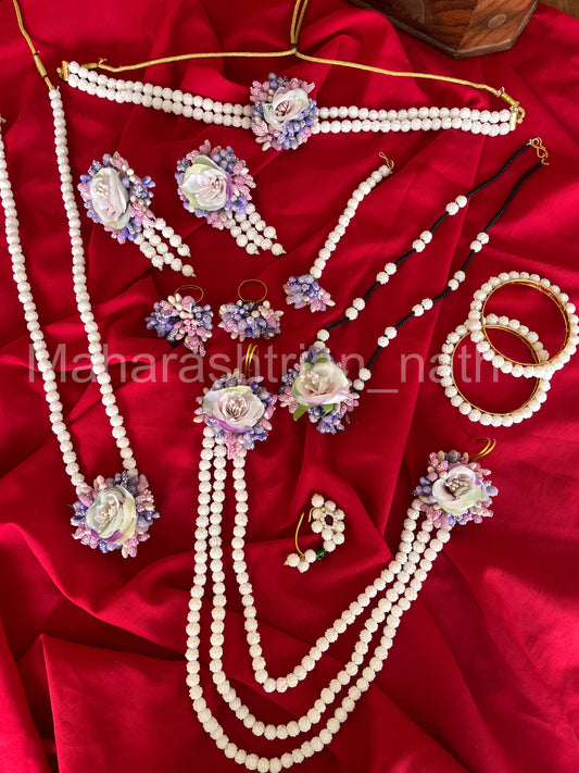 Floral Halwa Jewellery combo