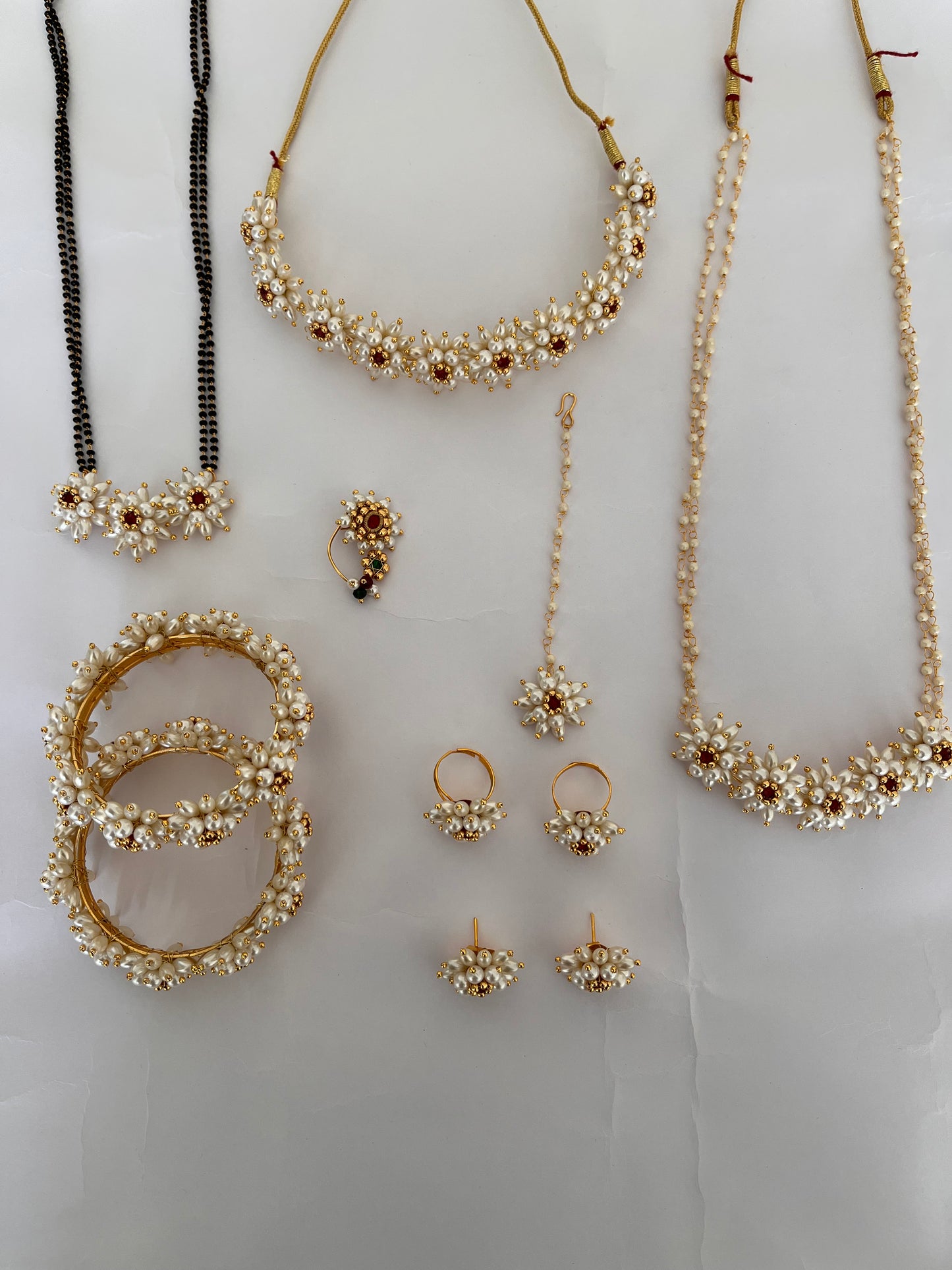 Mogara pearl jewellery combo set