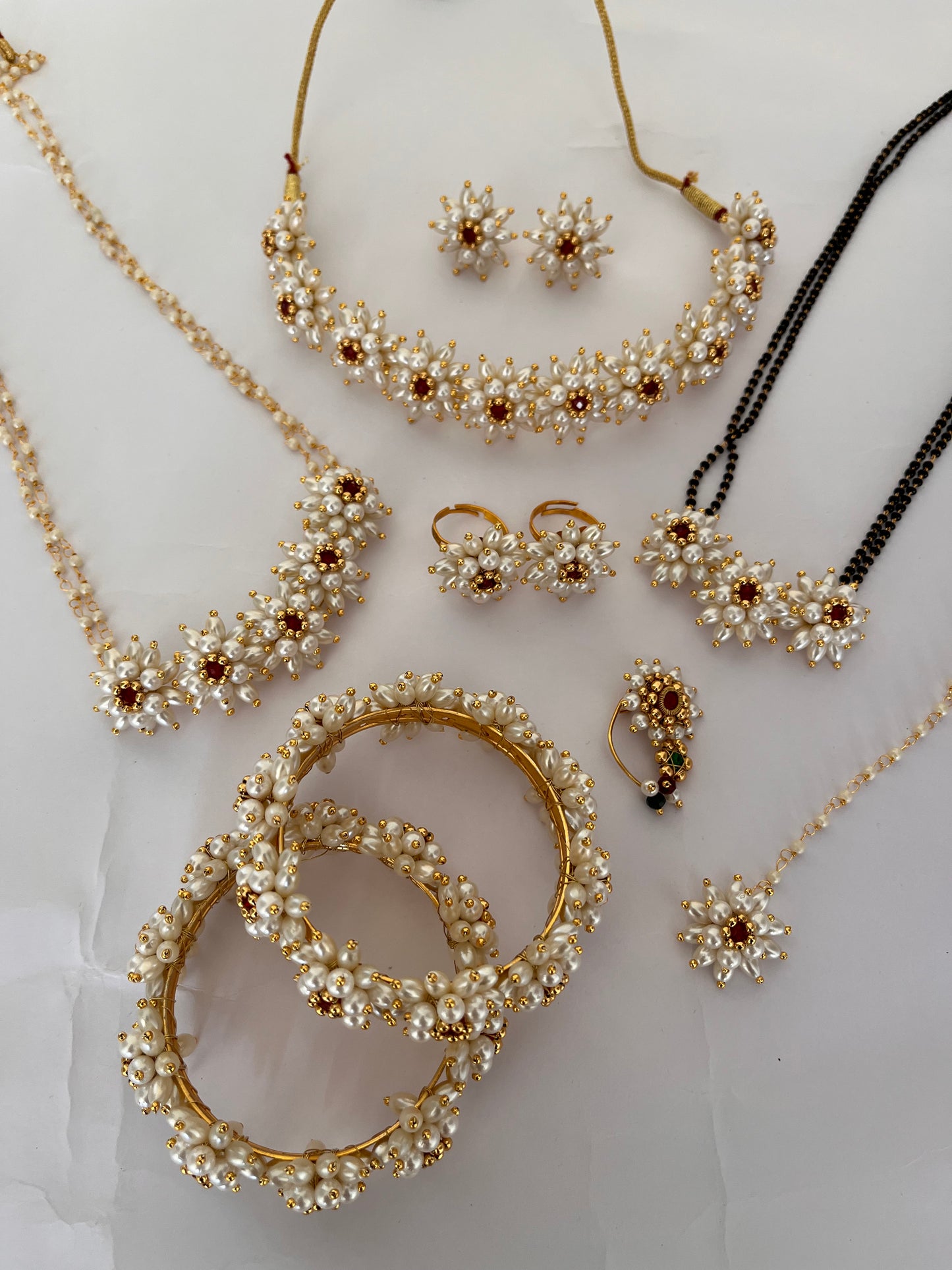 Mogara pearl jewellery combo set