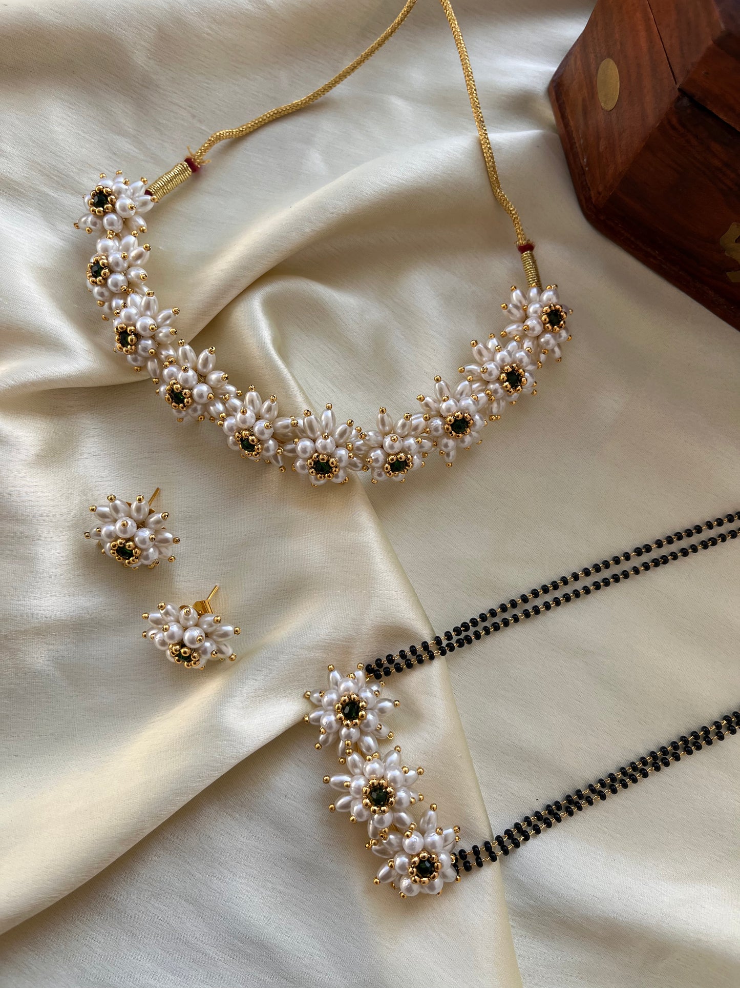 Mogara choker and mangalsutra combo