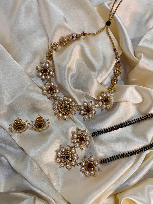 Vrushali’s jewellery combo set