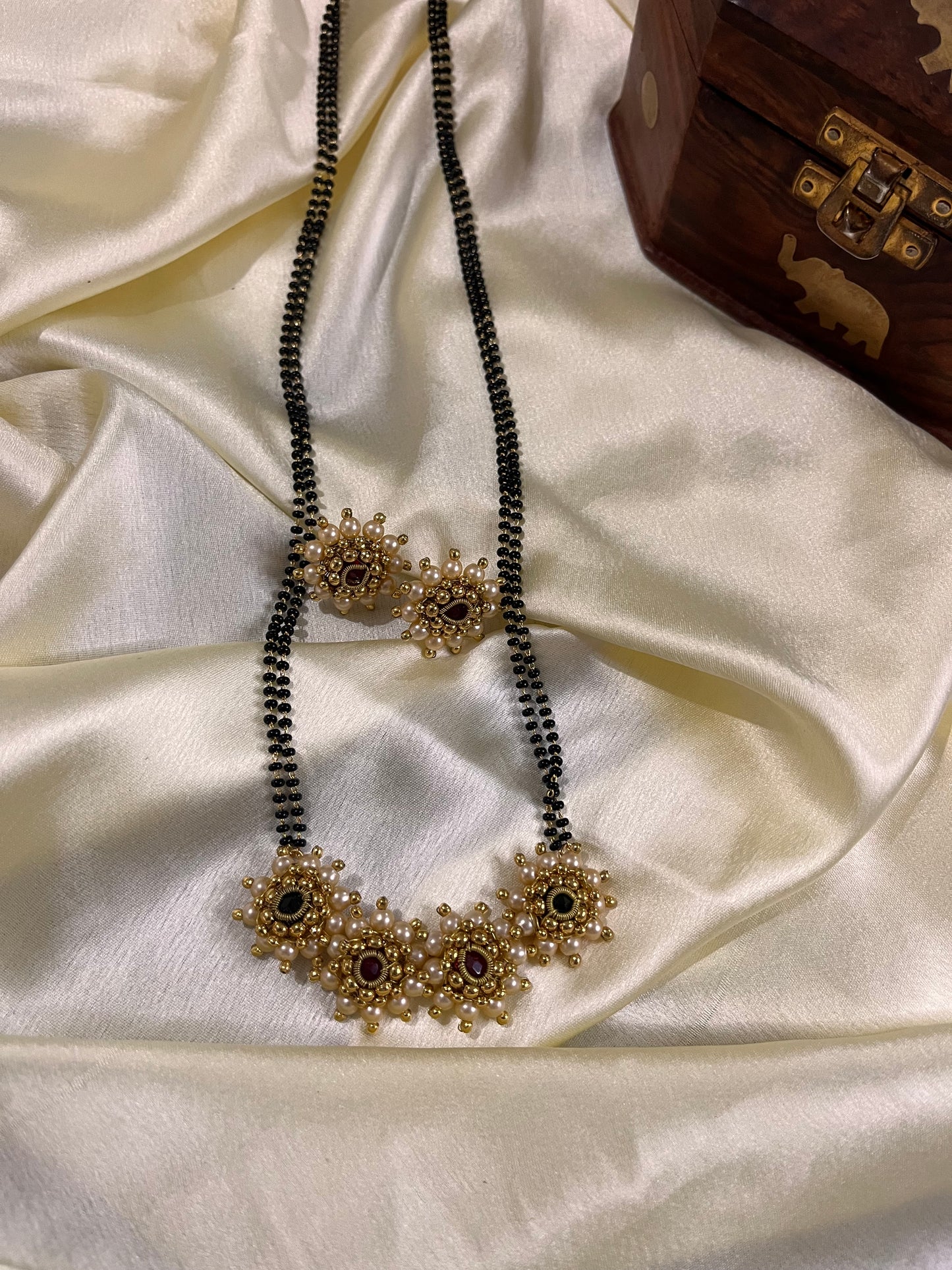 Golden pearl Mangalsutra